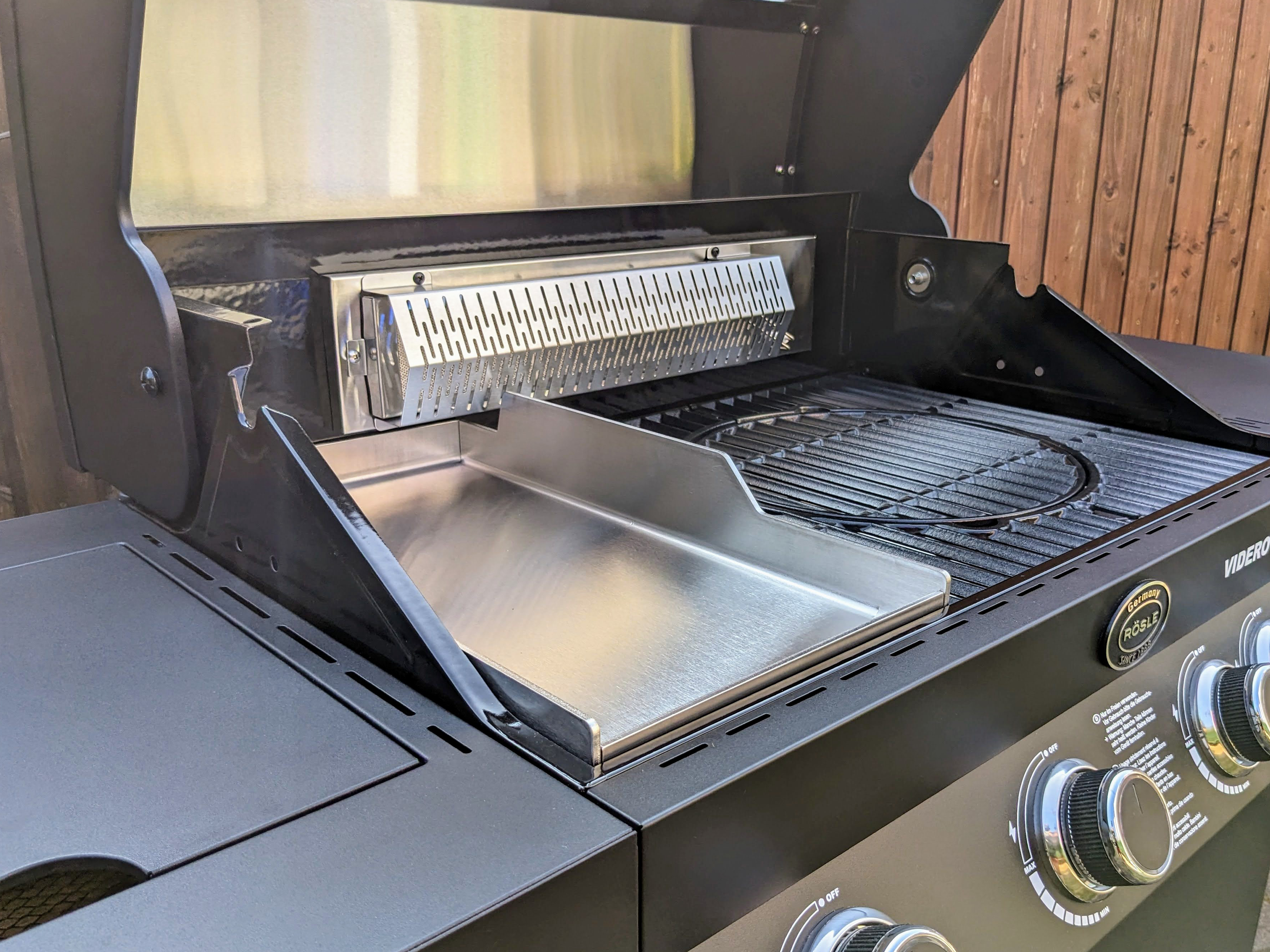 Plancha mit extra hohen Rand passend für Rösle Videro